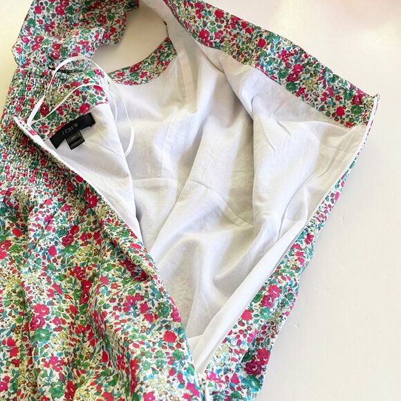 J. Crew Asymmetrical Ruffle Mini Dress One Shoulder Smocked Women’s Size 0P - Picture 8 of 12